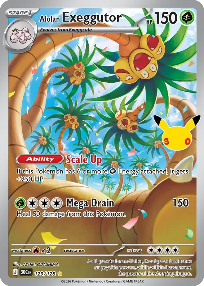 Alolan Exeggutor #129 — 30th Celebration