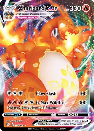 Charizard VMAX #020 — Darkness Ablaze