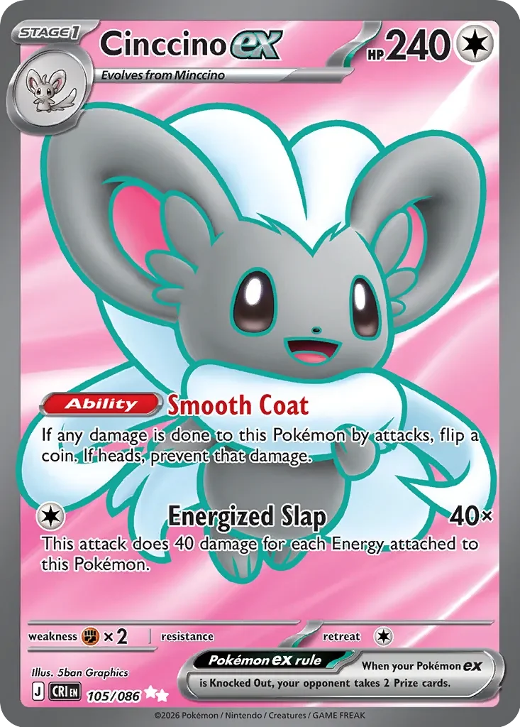 Cinccino ex #105 — Chaos Rising