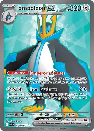 Empoleon ex #114 — Phantasmal Flames