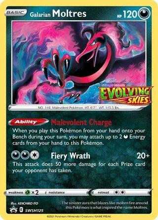 Galarian Moltres #SWSH125 — Sword & Shield Promos (Prerelease)