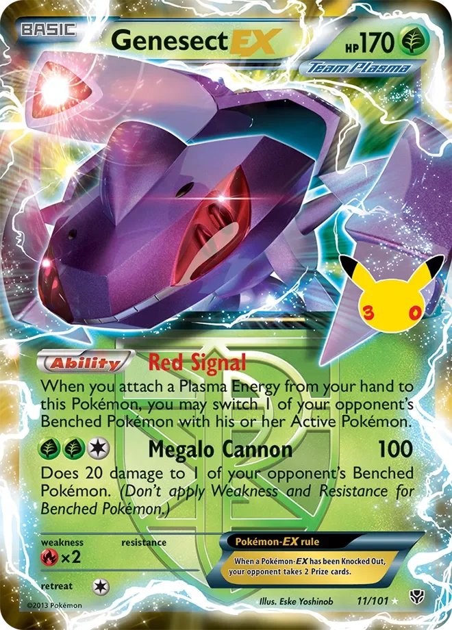 Genesect-EX #11 — 30th Celebration (Classic Collection)