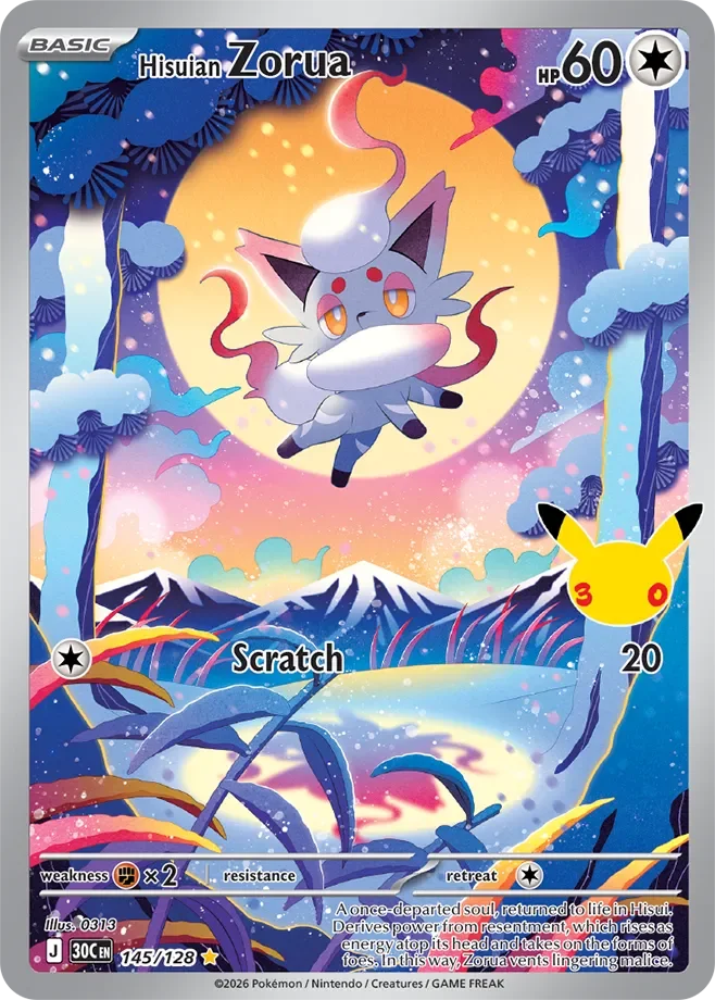 Hisuian Zorua #145 — 30th Celebration