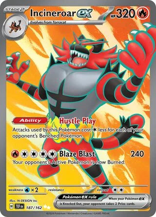 Incineroar ex #187 — Temporal Forces
