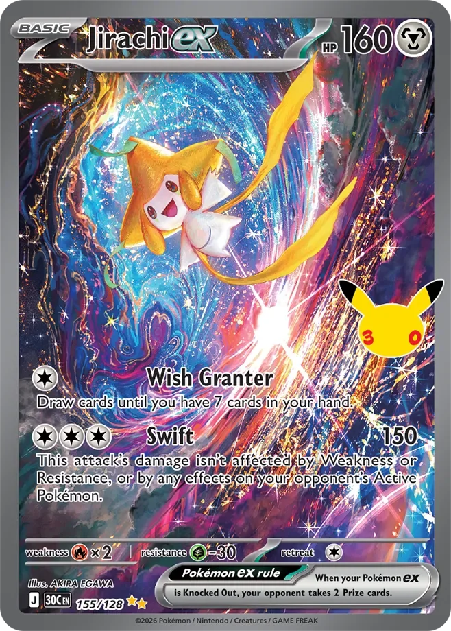 Jirachi ex #155 — 30th Celebration