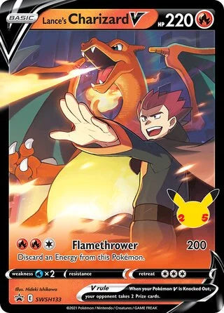 Lance's Charizard V #SWSH133 — Sword & Shield Promos (25th Anniversary)