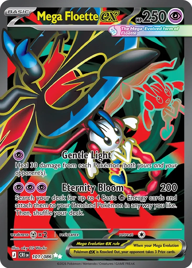 Mega Floette ex #101 — Chaos Rising