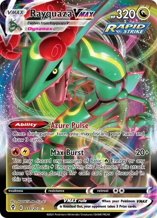 Rayquaza VMAX #111 — Evolving Skies