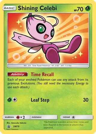 Shining Celebi #SM79 — Sun & Moon Promos