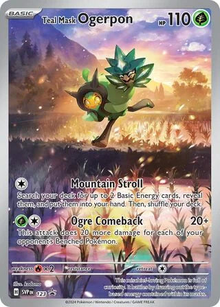 Teal Mask Ogerpon #SVP123 — Scarlet & Violet Promos (Glitter Holo)