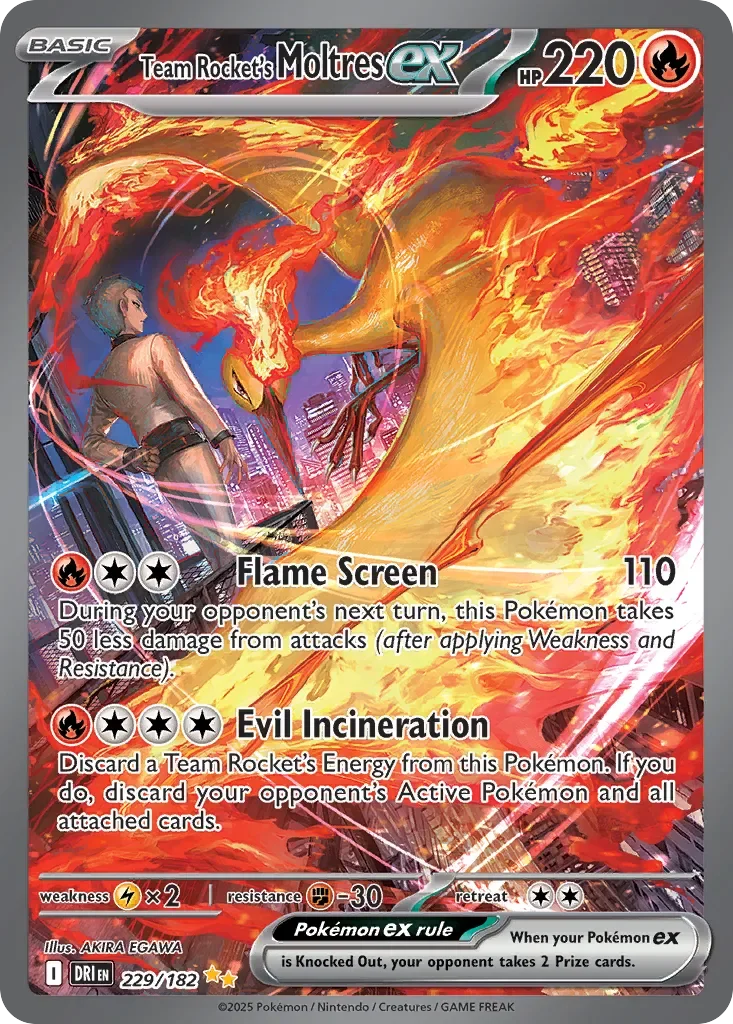 Team Rocket's Moltres ex #229 — Destined Rivals
