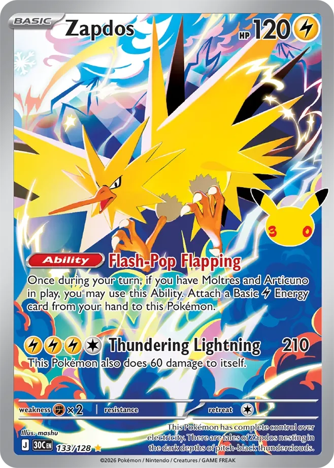 Zapdos #133 — 30th Celebration