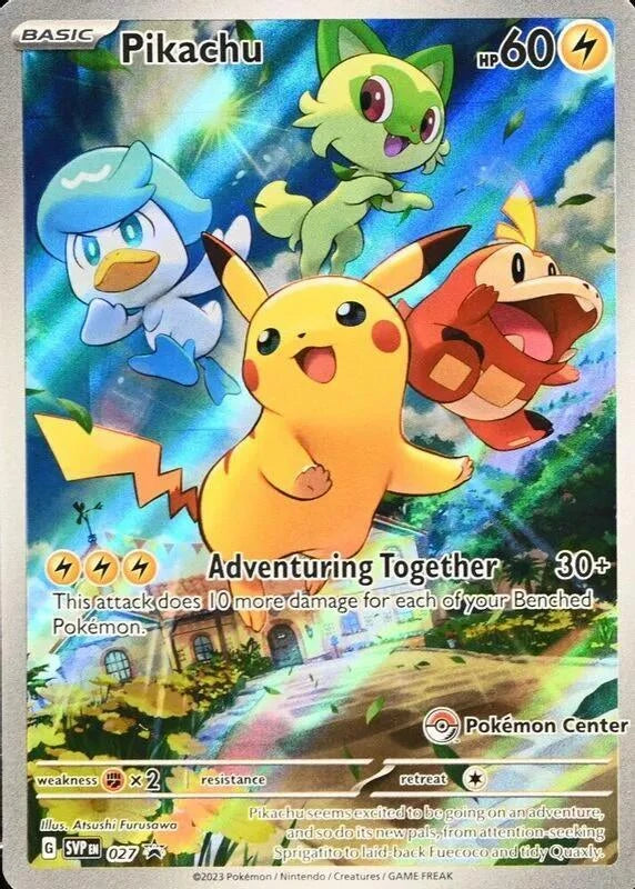 Pikachu #SVP027 — Scarlet & Violet Promos (Pokémon Center)