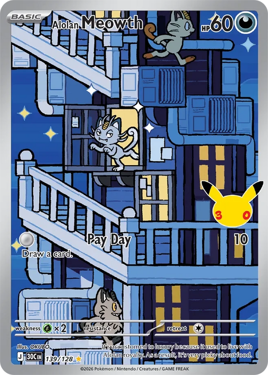 Alolan Meowth #139 — 30th Celebration
