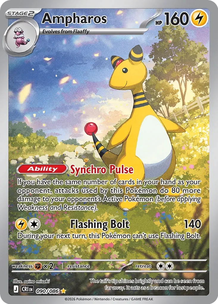 Ampharos #090 — Chaos Rising