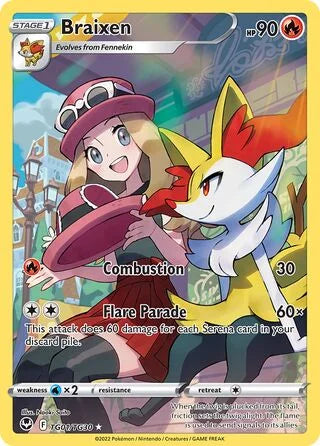 Braixen #TG01 — Silver Tempest