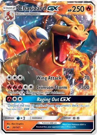 Charizard GX #20 — Burning Shadows