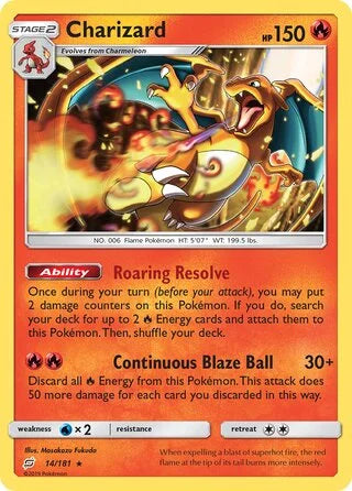 Charizard #14 — Team Up (Cracked Ice Holo)