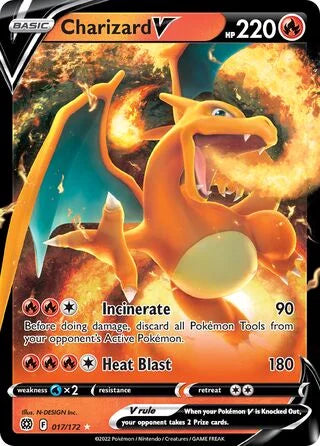 Charizard V #017 — Brilliant Stars