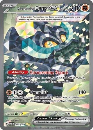Cornerstone Mask Ogerpon ex #215 — Twilight Masquerade