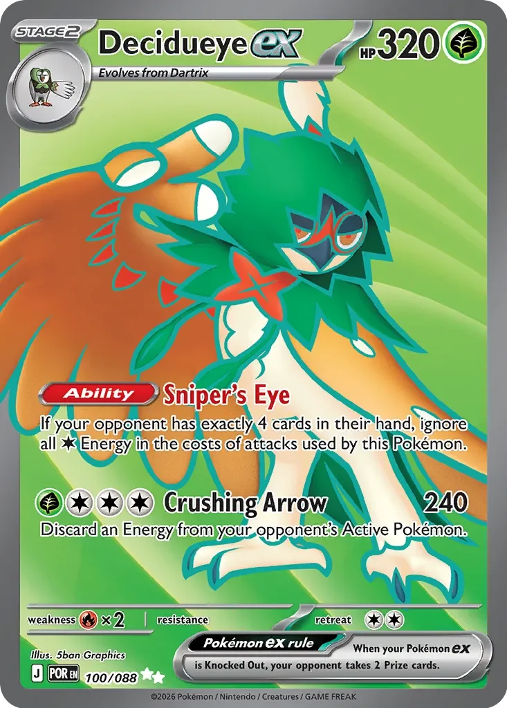Decidueye ex #100 — Perfect Order