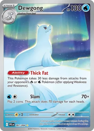 Dewgong #097 — Phantasmal Flames