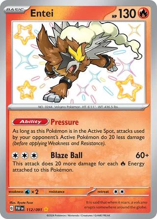 Entei #112 — Paldean Fates