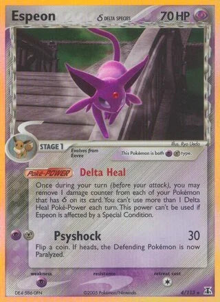 Espeon #4 — EX Delta Species
