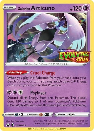 Galarian Articuno #SWSH123 — Sword & Shield Promos (Prerelease)