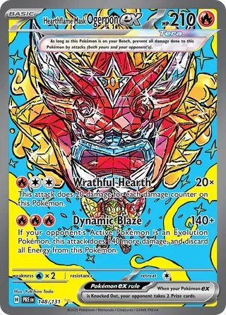 Hearthflame Mask Ogerpon ex #148 — Prismatic Evolutions