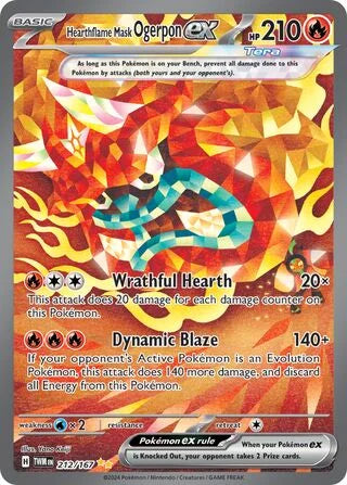 Hearthflame Mask Ogerpon ex #212 — Twilight Masquerade