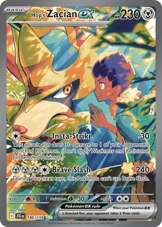 Hop's Zacian ex #186 — Journey Together