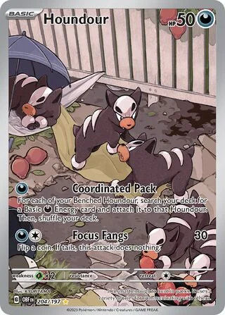 Houndour #204 — Obsidian Flames