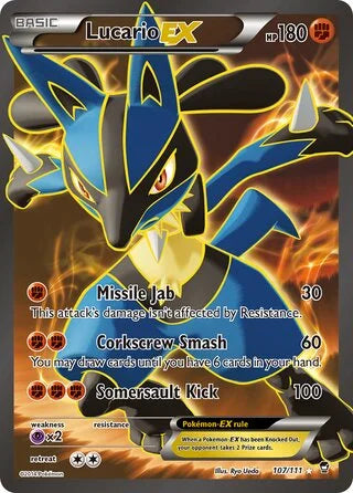 Lucario EX #107 — Furious Fists
