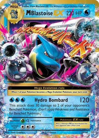 M Blastoise EX #22 — Evolutions