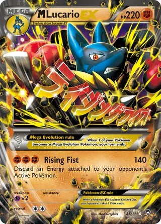 M Lucario EX #55 — Furious Fists