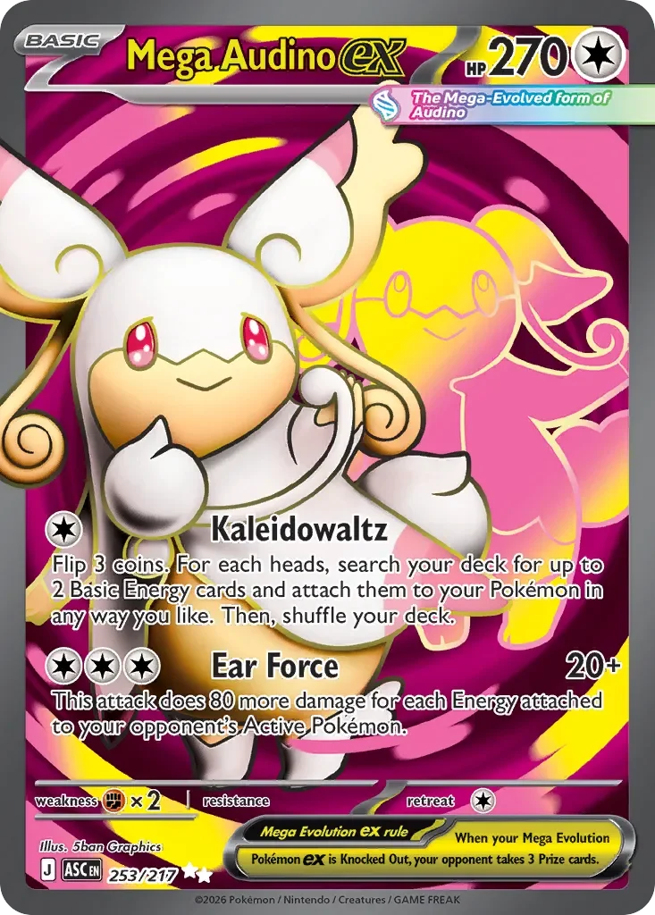 Mega Audino ex #253 — Ascended Heroes