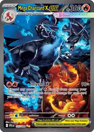 Mega Charizard X ex #125 — Phantasmal Flames