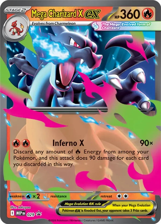 Mega Charizard X ex #MEP029 — Mega Evolutions Promos