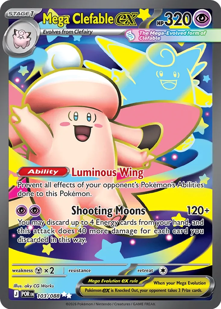 Mega Clefable ex #103 — Perfect Order