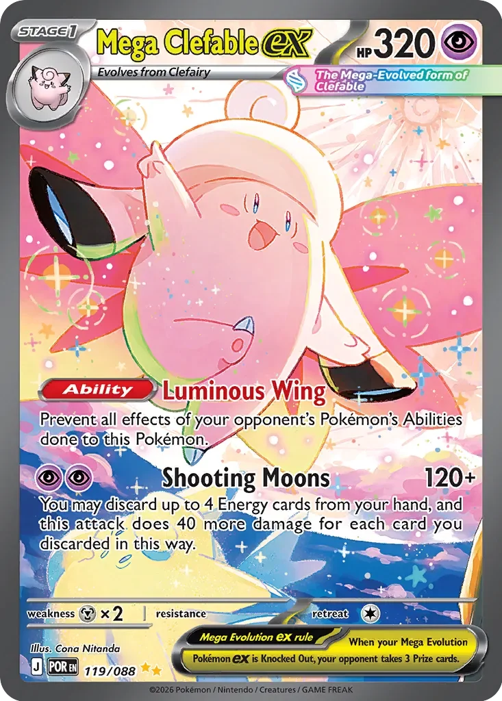 Mega Clefable ex #119 — Perfect Order