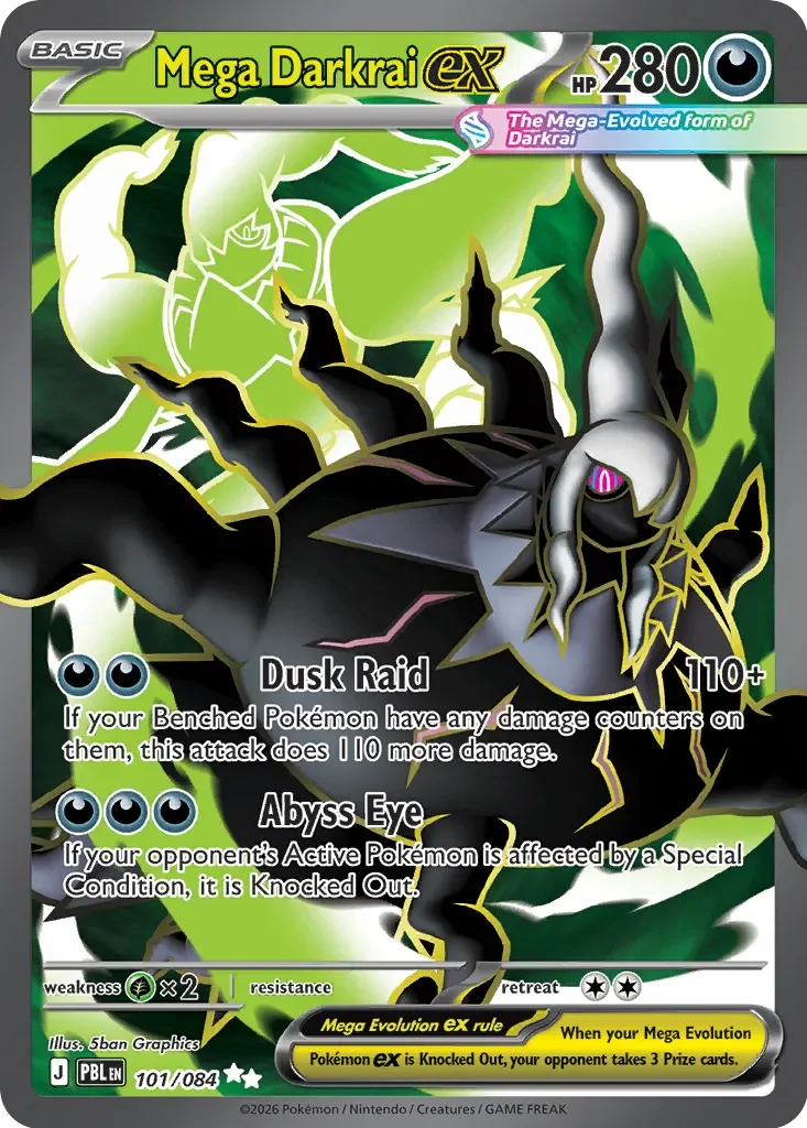 Mega Darkrai ex #101 — Pitch Black