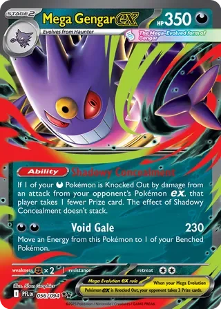 Mega Gengar ex #056 — Phantasmal Flames