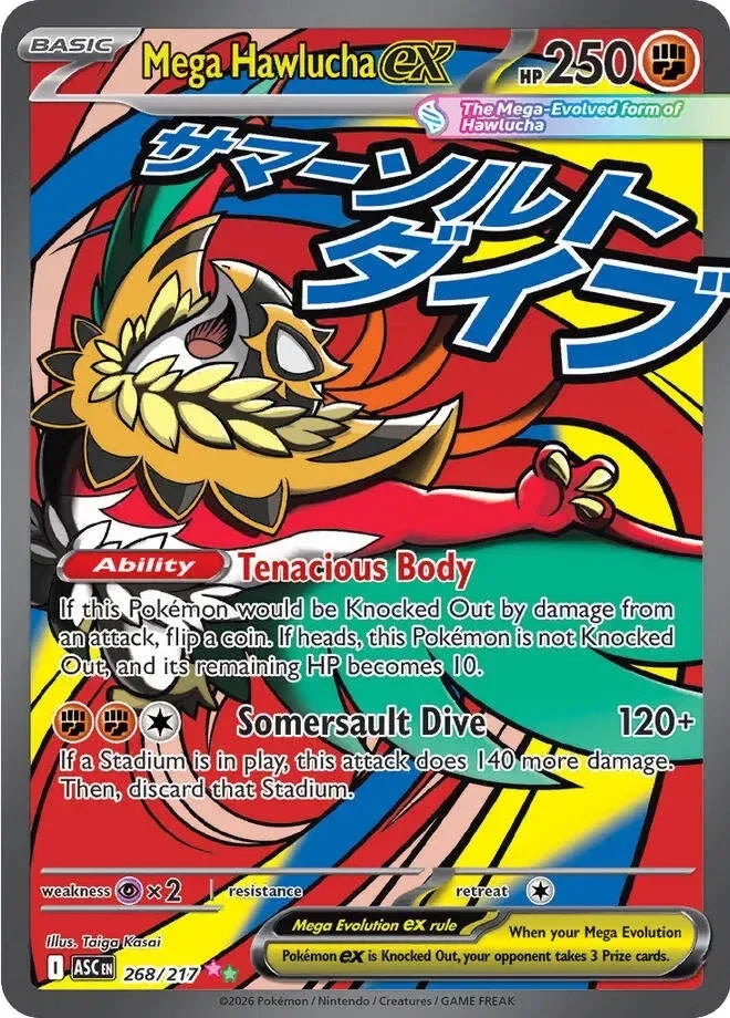 Mega Hawlucha ex #268 — Ascended Heroes