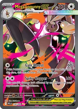 Mega Lopunny ex #128 — Phantasmal Flames