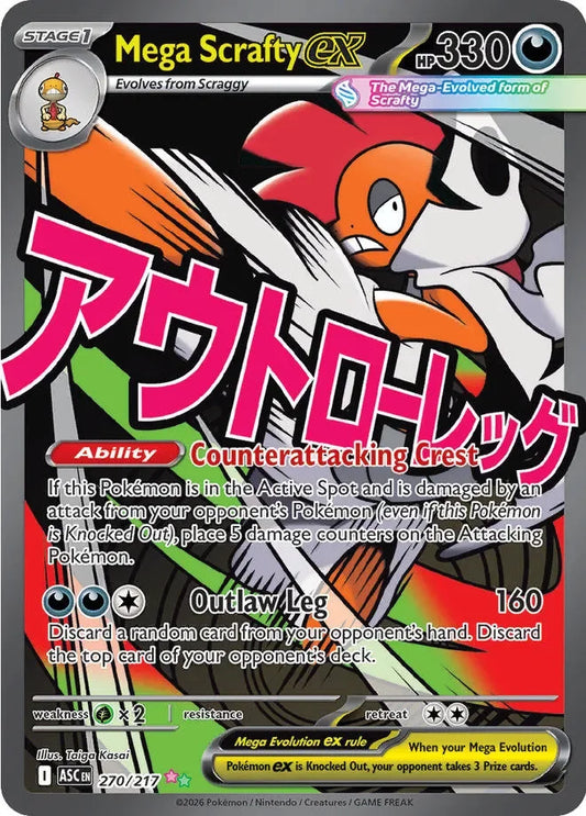 Mega Scrafty ex #270 — Ascended Heroes