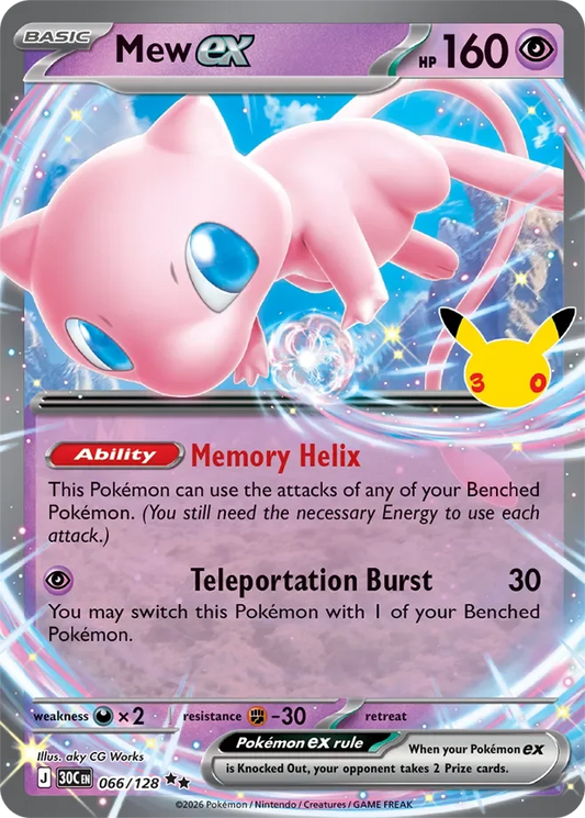Mew ex #066 — 30th Celebration