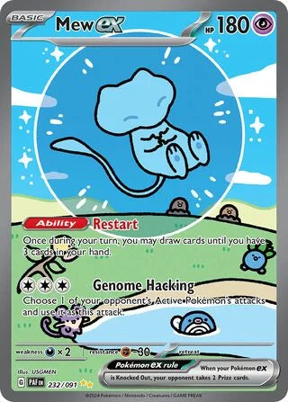 Mew ex #232 — Paldean Fates