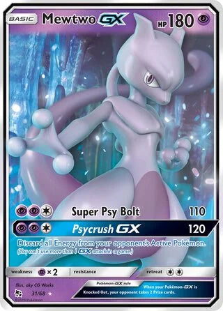 Mewtwo GX #31 — Hidden Fates