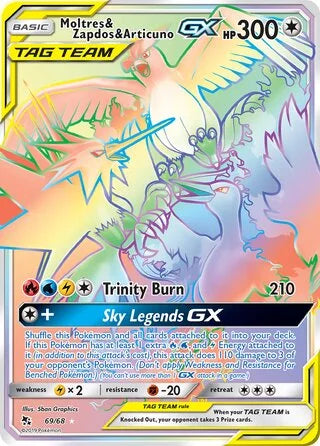 Moltres & Zapdos & Articuno GX #69 — Hidden Fates